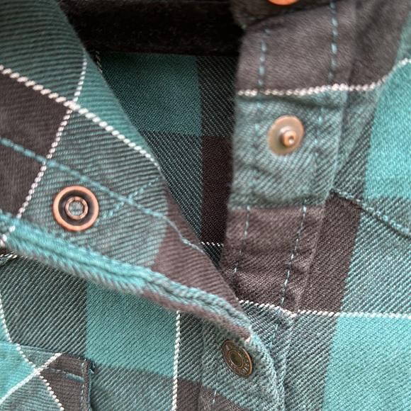 Levi’s 🔥 NFL Philadelphia Eagles Football Flannel Plaid Button Down Shirt Sz S - Picture 7 of 8